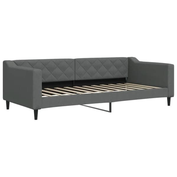 vidaXL Grå sängsoffa 90x200 cm tyg 354162
