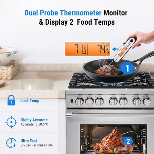 Kökstermometer - sond - matlagningstestare Thermopro - TP610