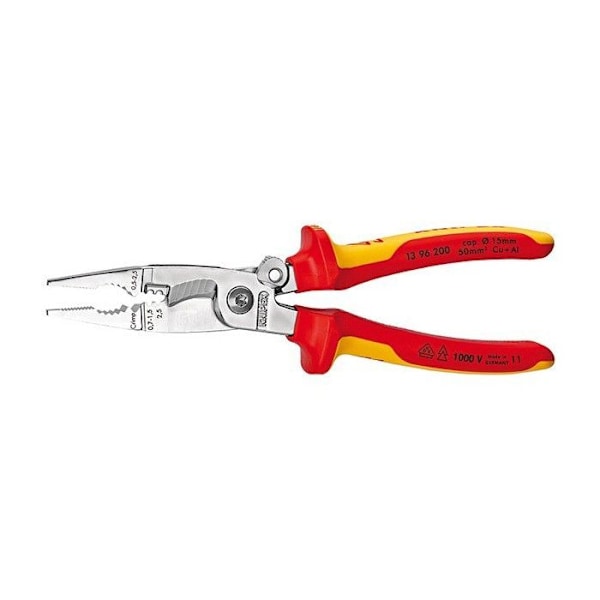 Tång för elinstallationer krom 200mm - KNIPEX - 13 96 200