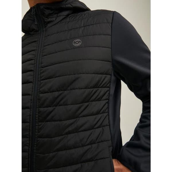 Jack & Jones Svart vadderad jacka Multi Quilted Noos - XXL Svart