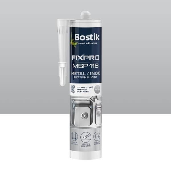 Hybrid polymer mastic - BOSTIK - MSP116 - Rostfritt stål - 290ml - Superkraftig lim