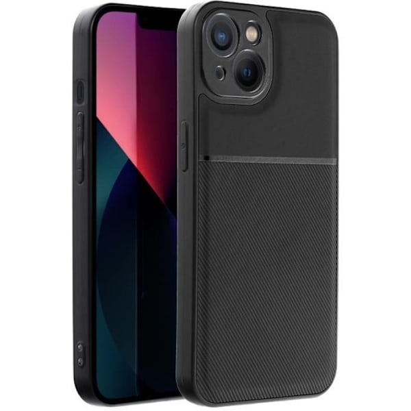 Svart skydd för iPhone 13 Mini, serie NOBLE
