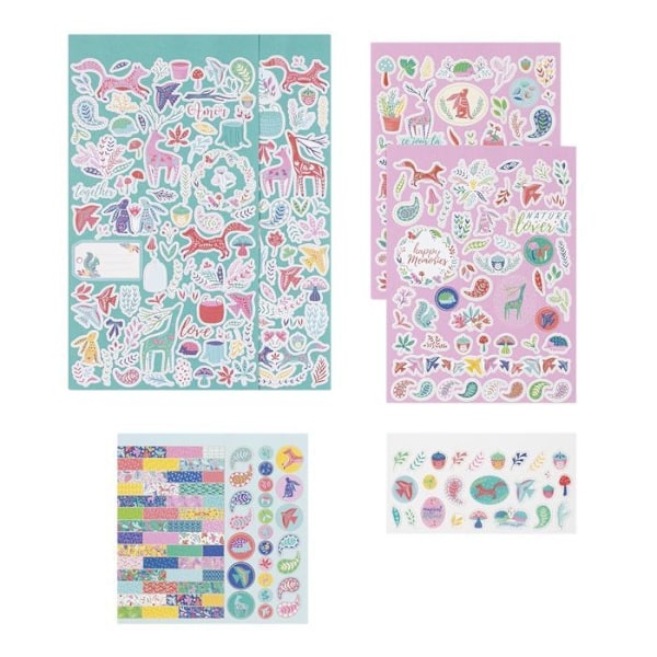 Folkdekorationskit för scrapbooking Flerfärgad
