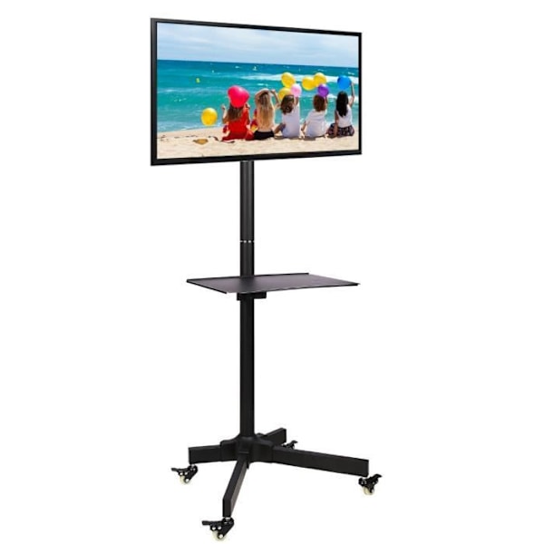 Techly ICA-TR20 Bärbar dator/TV-skärmvagn - Svart - 19"-37" - 20 kg