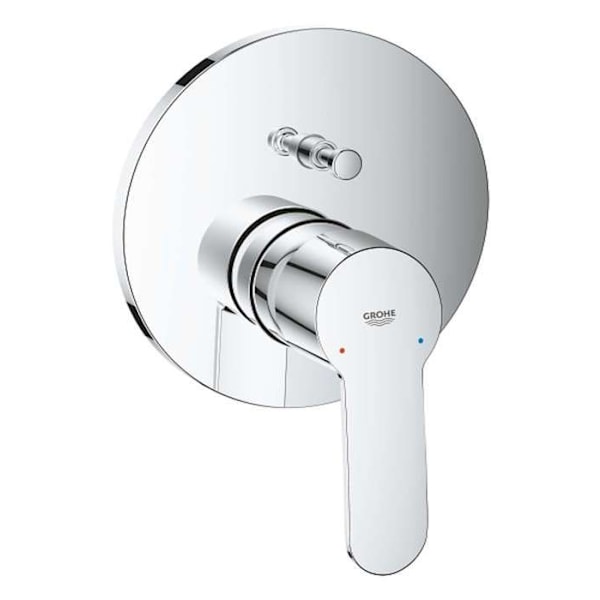 Inbyggd bad-duschblandare - GROHE - 24052002 - Krom - Metall - Väggmonterad Krom