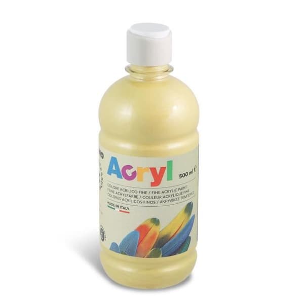 Mjuk plasttub Fin FLUO Akrylfärg 500 ml 920 Guld