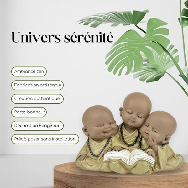 Statuett - Zen'Light - SM23-L3 - Buddha - Zen ambiance - Nutida inredning