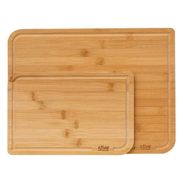 Set med 2 skärbrädor i bambu - 5 five simply smart beige