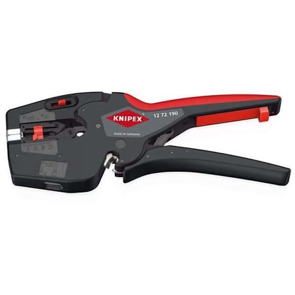 Sidoklipptång - KNIPEX - NexStrip - Multifunktion - 190 mm - Svart