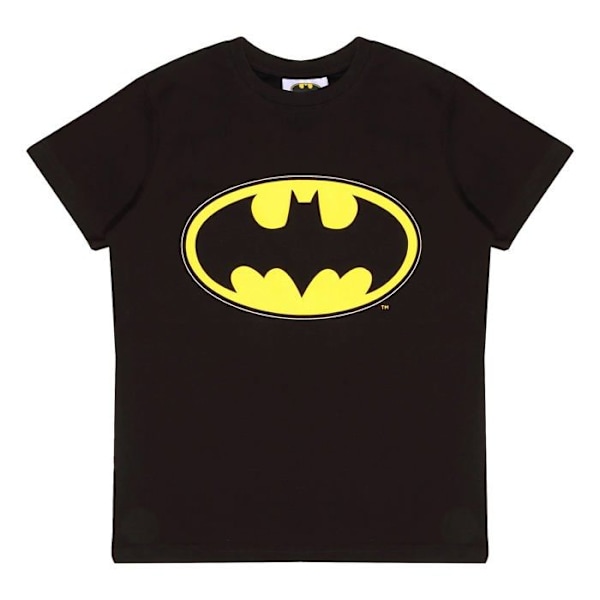 Popgear T-shirt - BAT00006GTS01 - DC Comics Batman Klassisches Logo Madchen-t-Shirt Garcon Svart 14-15 år gammal