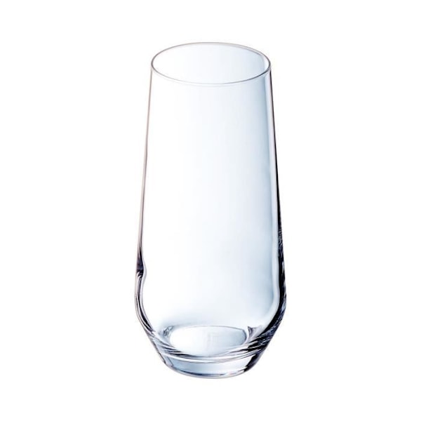 Vatten glas - Cristal d'Arques - Ultime 45cl - Transparent - Set av 6 - Fotad glas Transparent