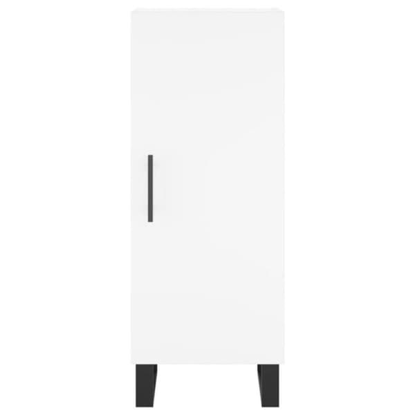 vidaXL Skänk Vit 34,5x34x90 cm Konstruerat trä 828564
