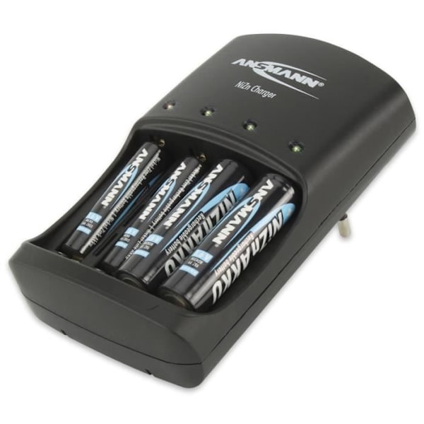 Laddare för runda NiZn LR03 (AAA) och LR6 (AA) batterier