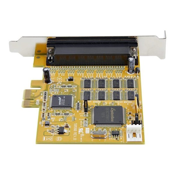 PCI Express-kontrollkort med 8 RS232 seriella portar - STARTECH.COM - PEX8S1050 - UART 16C1050 Gul