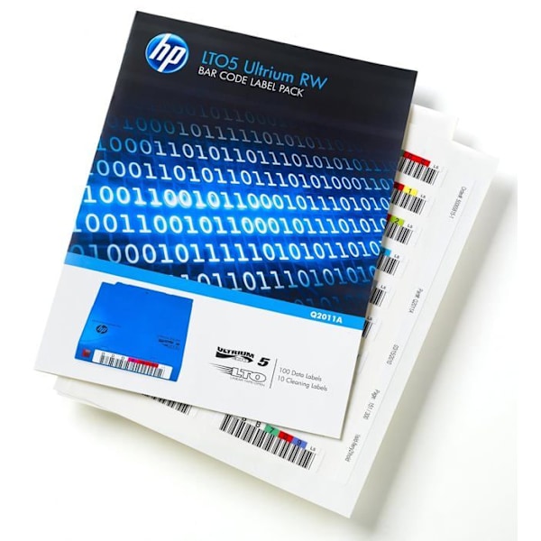 Hp - Q2011A - LTO-5 Ultrium RW streckkodsetikettpaket 110 streckkodsetiketter