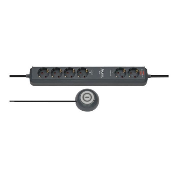 Multiprise - Brennenstuhl - Eco-Line Comfort Switch Plus - 6 uttag - 1,5m - 3680W
