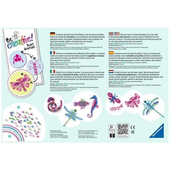 Djurpärlsets, Ravensburger - Blandat - Från 6 år Flerfärgad