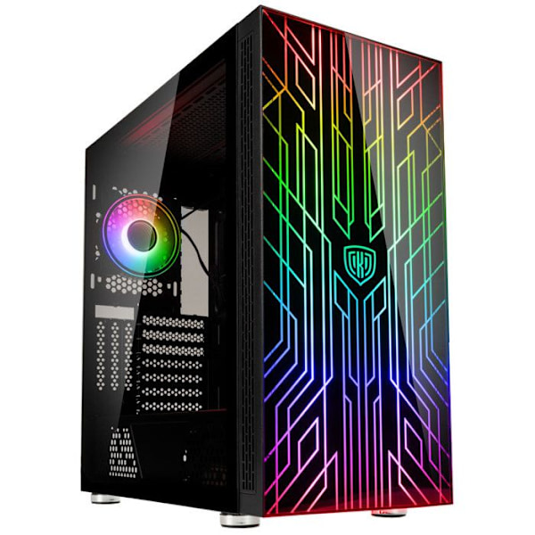 Gamingchassi - Kolink - UNITY NEXUS - Svart - Miditower - 2 förinstallerade PWM-fläktar