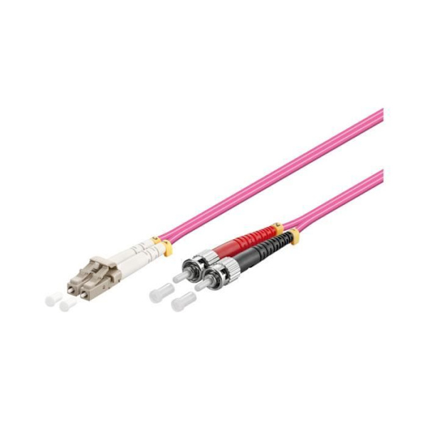 Alcasa LW-830LT4, 30 m, OM4, LC, ST, hane-hane, lila