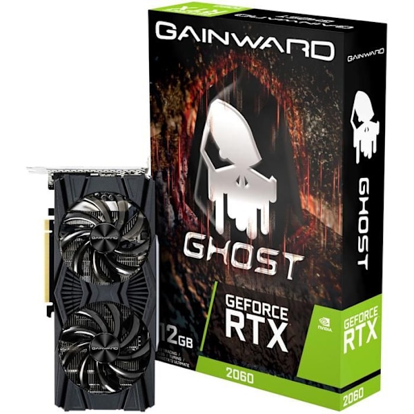 Grafikkort - Gainward - GeForce RTX 2060 Ghost - 12 GB GDDR6 - DVI/HDMI/DisplayPort - PCI Express