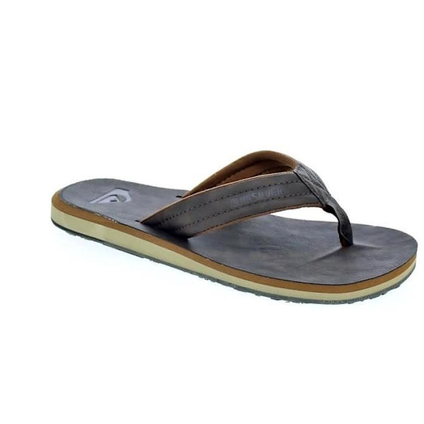 Tongs - Quiksilver - Carver Nubuck - Brun - Daim-Nubuck - Optimal komfort kastanj 43