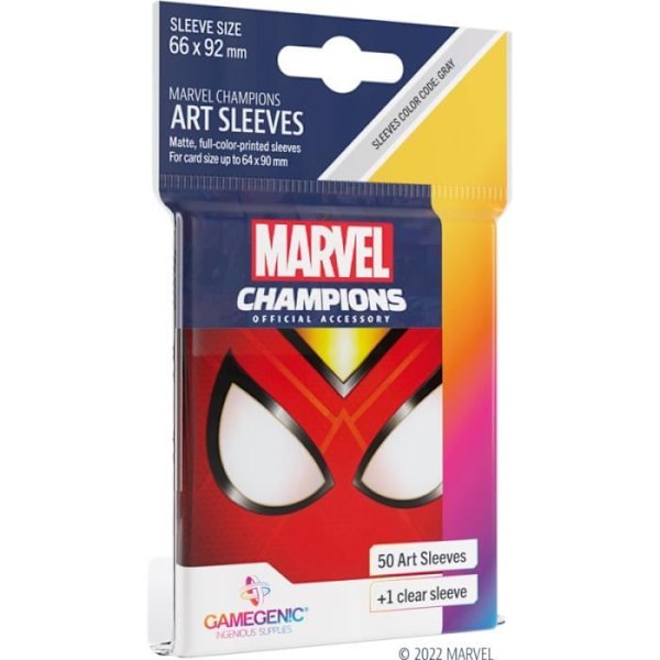 Barndom och spel - AC-Déco - GG - Marvel Champions - Paket med 50 Spider-Woman kortskydd - Standardformat