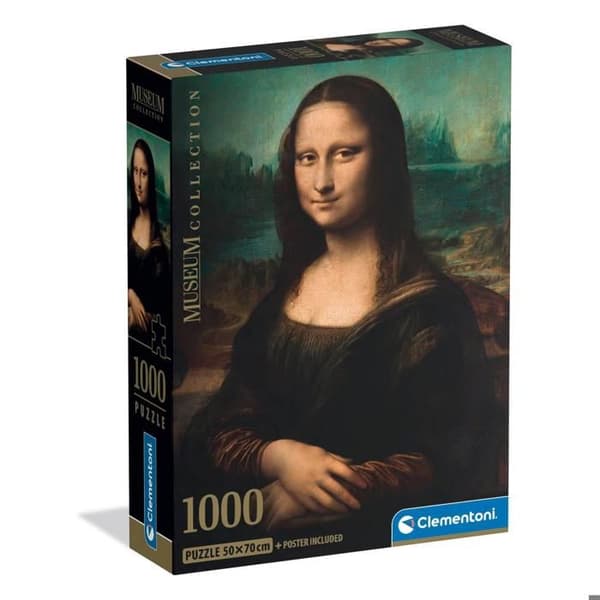 Pussel Compact 1000 bitar: De Vinci: La Joconde