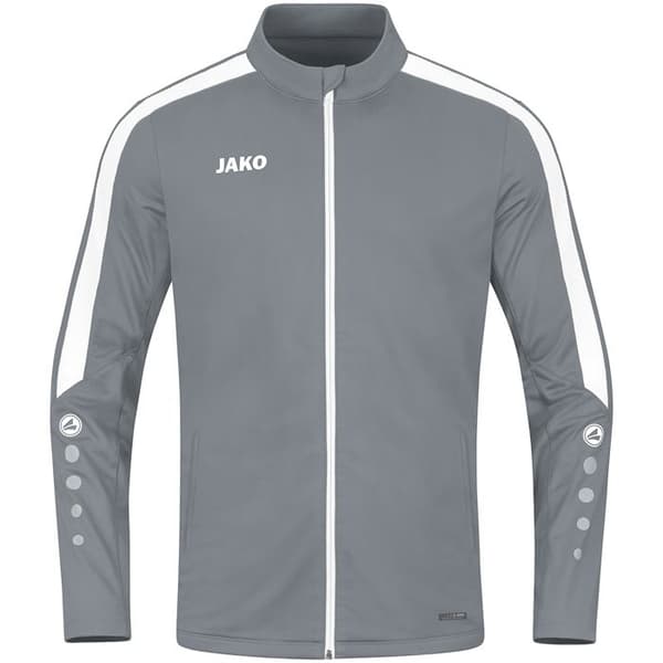 Jako Power polyester träningsjacka - grå Grå XXXL