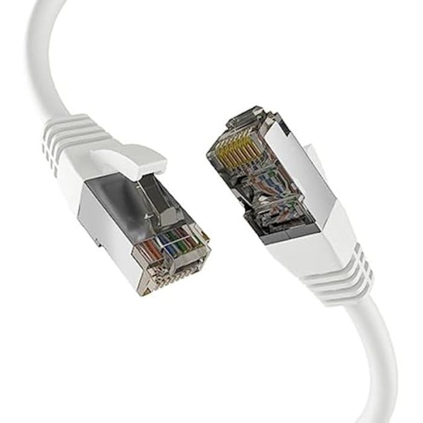 Patchkabel Cat8.1 - EFB-Elektronik - 15 m - Skärmad RJ45 - PoE - Vit