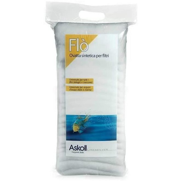 Askoll 280190 Flo\' Syntetisk vadd för akvariefiskfilter 100 g