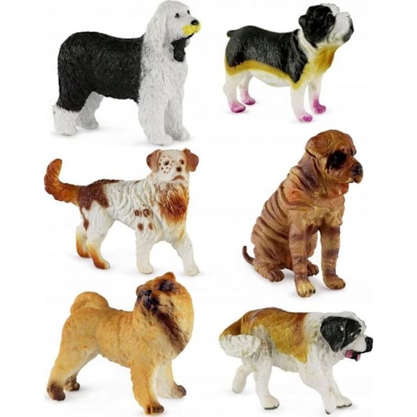 Figurine miniature - liten figur Gazelo Figurer Djur hundar 12st/disp G206245 71099