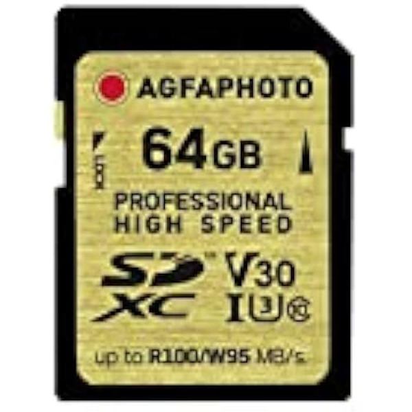 SDXC-kort - AGFAPHOTO - 64GB - UHS I - V30 - High Speed U3