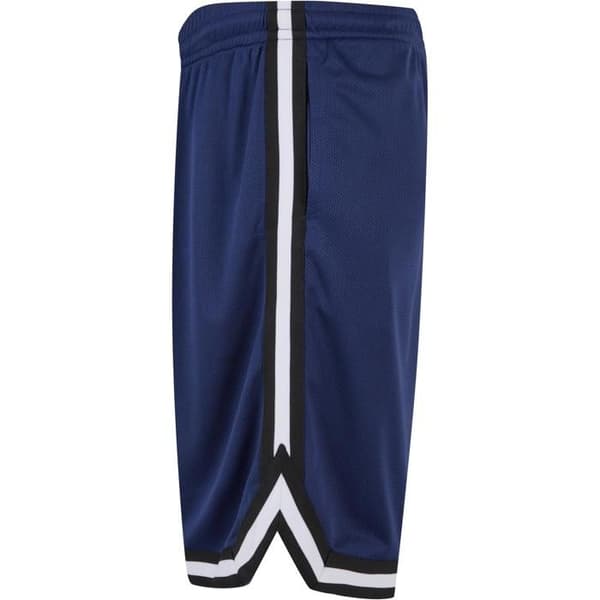 Randig meshshorts Urban Classics - Herr, lös passform, 100% polyester mörkblå/svart/vit S