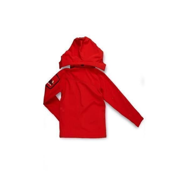 Peak Mountain Ecolok softshell jacka för barn - röd - 12 år Röd 16 år gammal