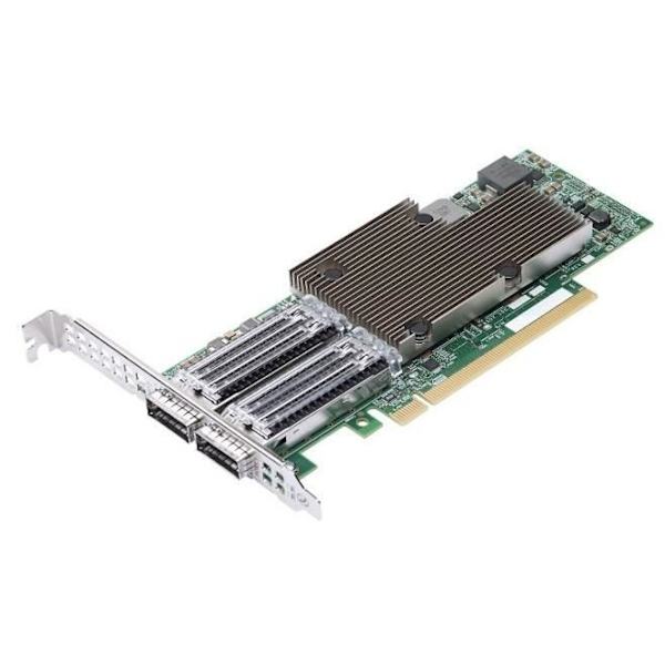 NETXTREME-E -SERIES DUAL-PORT 100G NIC BROADCOM BCM957508-P2100G Grön, Gjuten aluminium