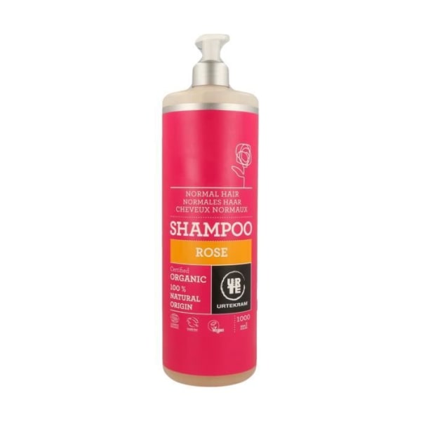 Urtekram + Normalt hårschampo med ros 1 L