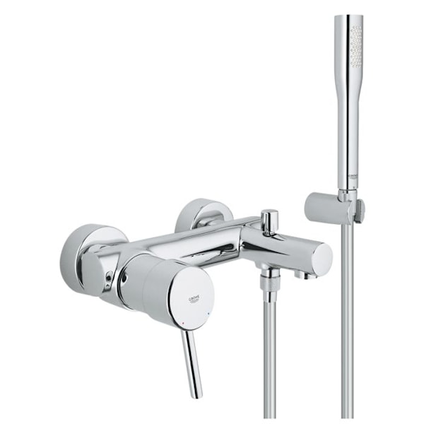 Concetto bad-duschblandare - GROHE - Enkelhål - Keramisk patron - Krom yta