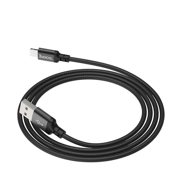 USB-A till Lightning-kabel - HOCO - Standard - 10W - 2,4A - 1,0 m Svart