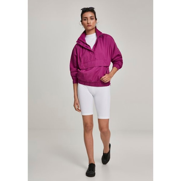 Parka dam - Urban Classic - Panel - Fleecefoder - Leopardinsatser - Känguruficka lila XS
