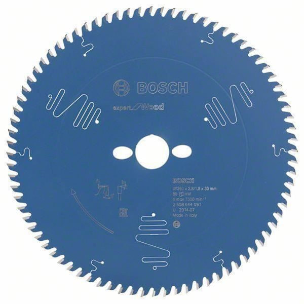 Bosch cirkelsågblad EX WO, T 254x30-80, 254 x 30 mm, 80 tänder - 2608644343