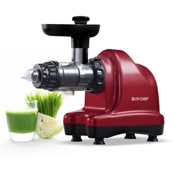 Juicextraktor - BIOCHEF - AXIS Cold Press Red - 150 Watt - Centrifuge Röd