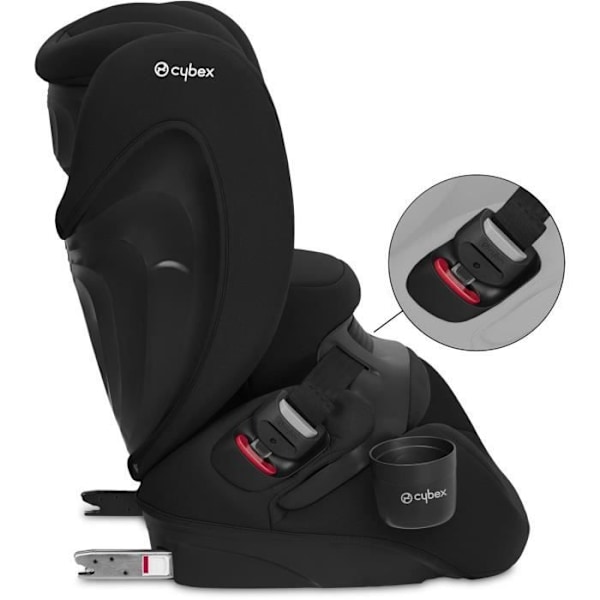 CYBEX PALLAS B2 I-SIZE bilbarnstol - Från 15 månader till 12 år - Pure Black - Svart Svart