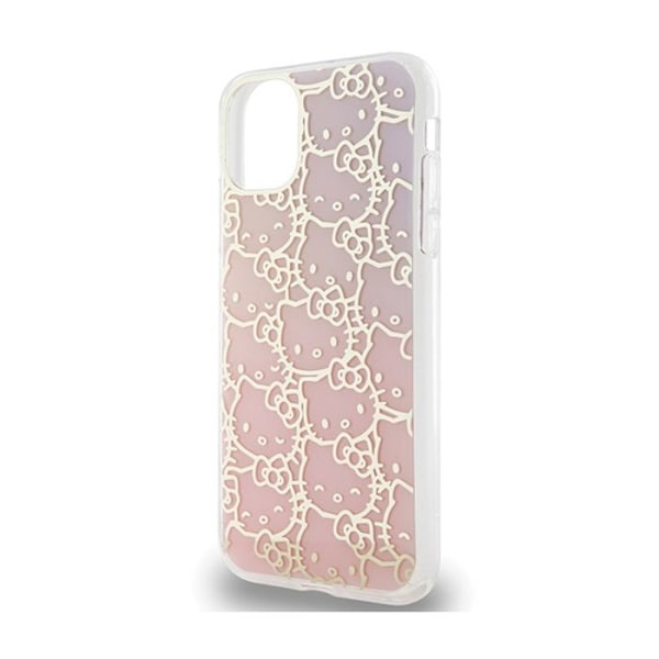 Mobilskal - Hello Kitty - iPhone 11 - IML Gradient Electrop - Kitty Head - Stötskydd Rosa