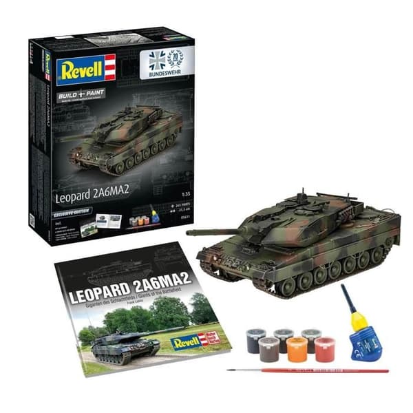 Modell av stridsvagn: 70 år Bundeswehr Leopard 2 A6A2 "Exclusive Edi"