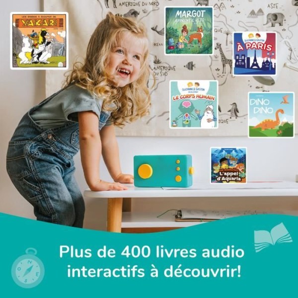 Lunii My Story Factory Model 3 - Berättare för barn i åldrarna 3 till 8 - Ljudbok med 24 interaktiva berättelser ingår
