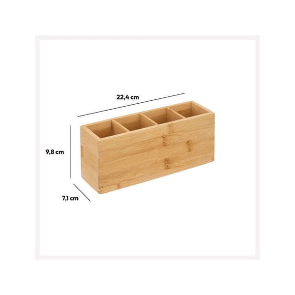Organisatör 4 fack bambu - 5 five simply smart beige
