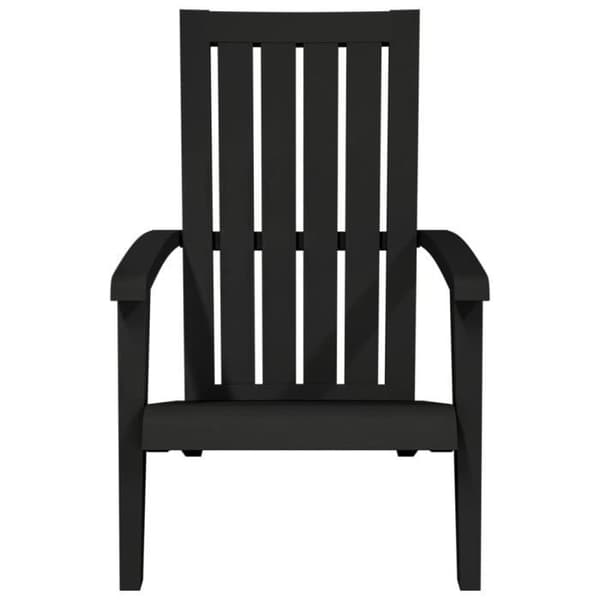 vidaXL Adirondack Trädgårdsstol Svart polypropen 364165