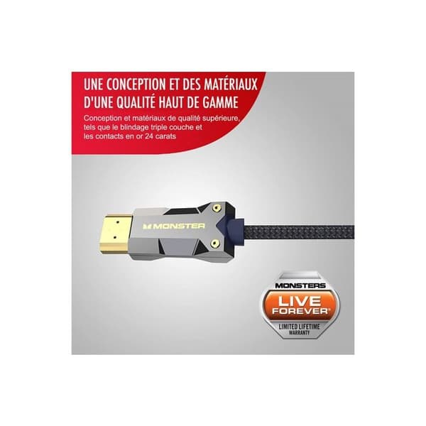 Audio/Video-kabel Monster Cable HDMI M3000 UHD 8K DOLBY VISION HDR 48GBPS 20M