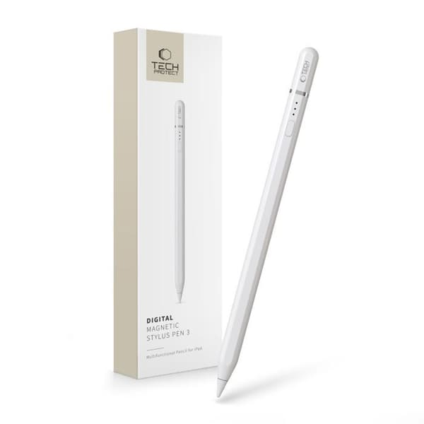 Magnetisk stylus för iPad - Digital penna Pen 3 - vit