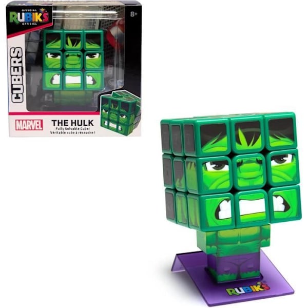 Rubiks kub - Rubiks - Hulk 3X3 - Flerfärgad - 8 år och uppåt - Problemlösningspussel Flerfärgad